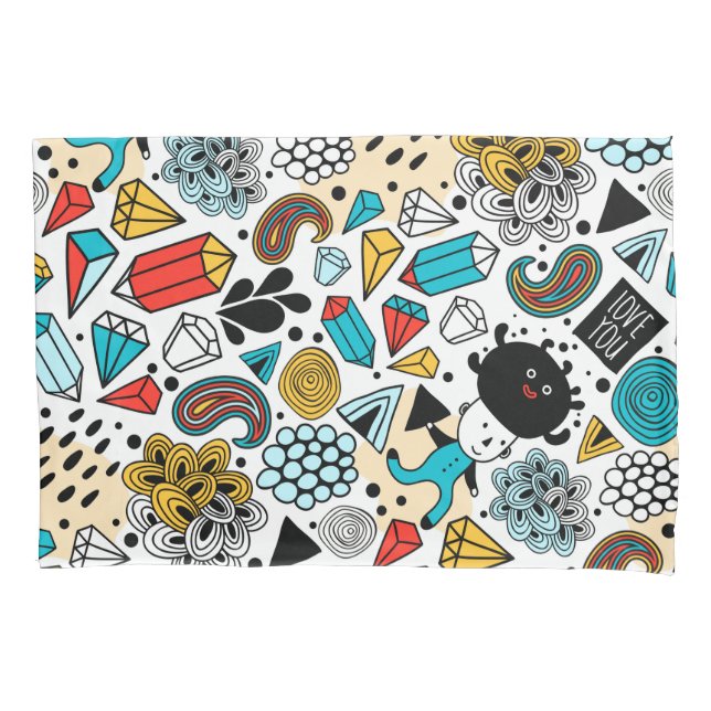 Housse D'oreillers Crazy head (devant)