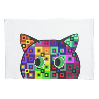 Housse D'oreillers Crazy Quilt Chat