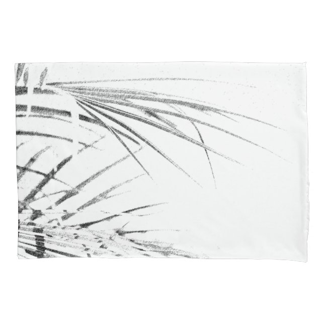 Housse D'oreillers Croquis minimalisme Feuille Palm Tree (devant)