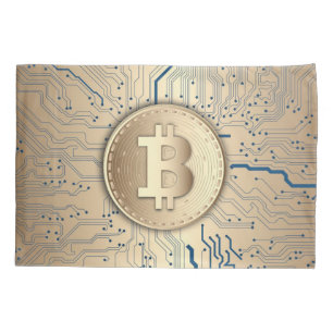 Housse D'oreillers Cryptomonnaie Bitcoin