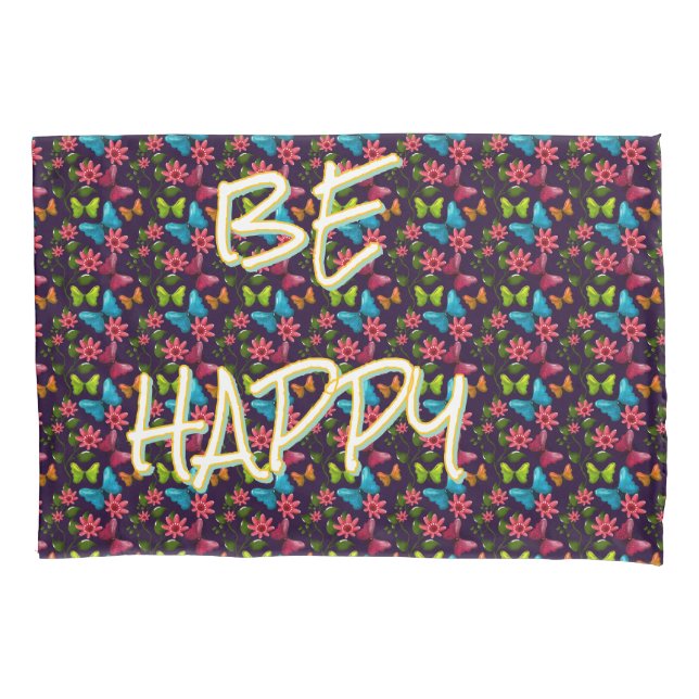 Housse D'oreillers Custom and personalized Colorful Butterfly  (devant)