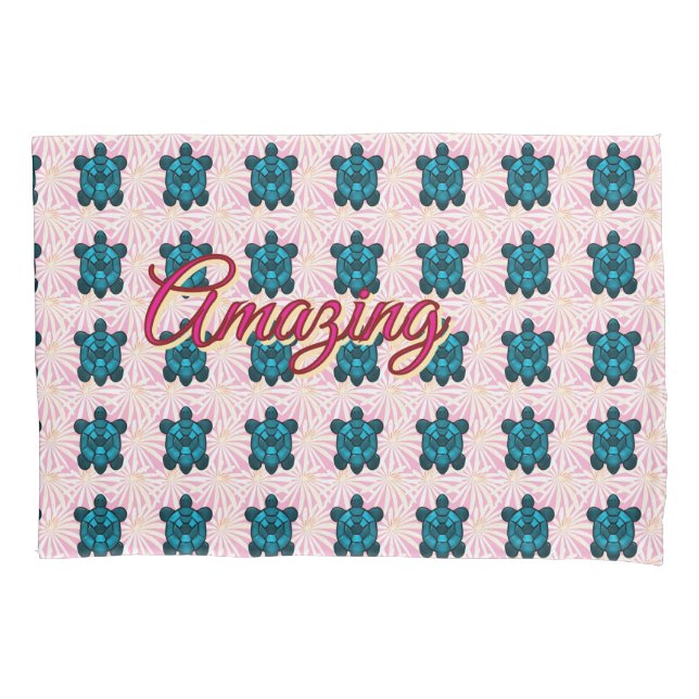 Housse D'oreillers Custom turtle pattern Sherpa Blanket (devant)