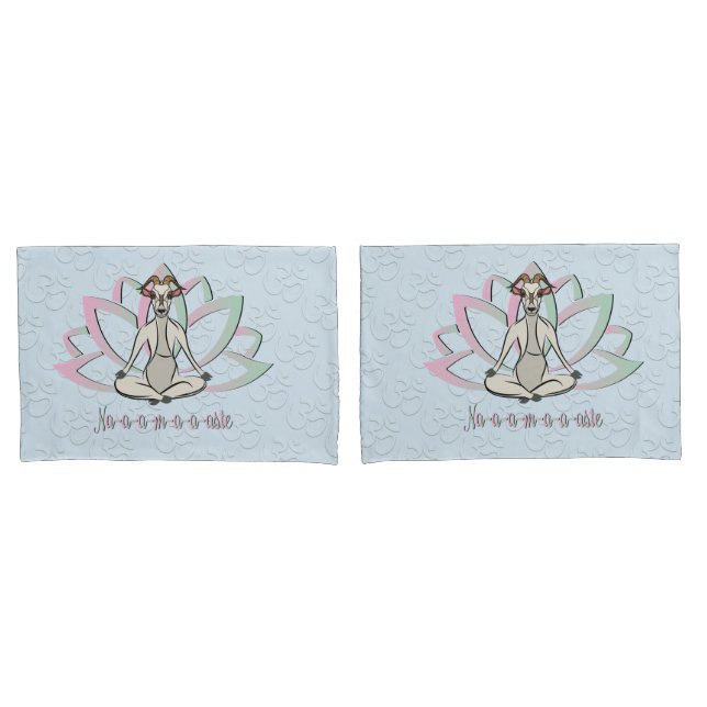 Housse D'oreillers CUT CHÈQUE YOGA | Namaste GetYerGoat™ (devant-Set)