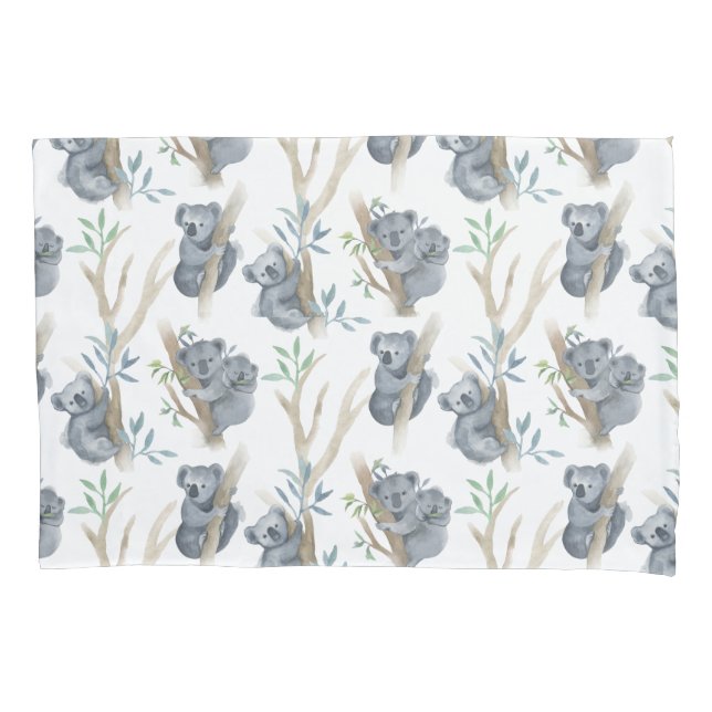 Housse D'oreillers Cute Animaux Koala Coussin Coque (devant)