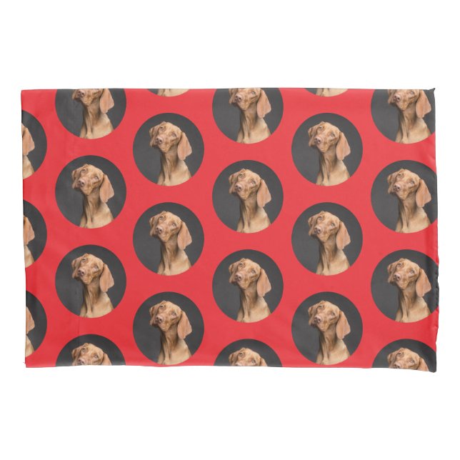Housse D'oreillers Cute Chien Photo Moderne (devant)