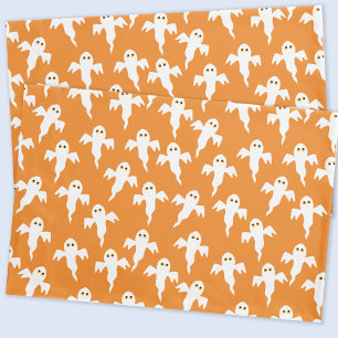 Housse D'oreillers Cute Ghost Orange Halloween