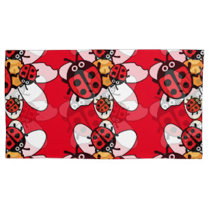 Housse D'oreillers Cute Kids ladybird Family Pillowcase