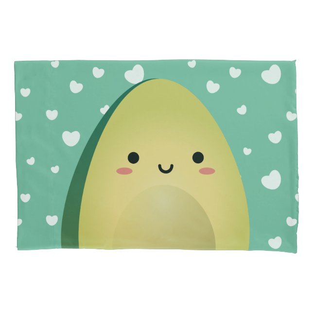 Housse D'oreillers Cute Matching Couple Avocados Funny Lets Avocuddle (devant)
