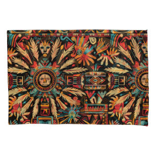 Housse D'oreillers Cyan doux "Aztec Dream" Pillowcase standard