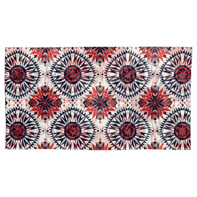 Housse D'oreillers Cyan doux "Cosmic Interlock" Étui-Pilote De Taille (devant)