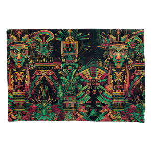 Housse D'oreillers Cyan doux "Paradigme Ancestral" Cosy Standard Pill