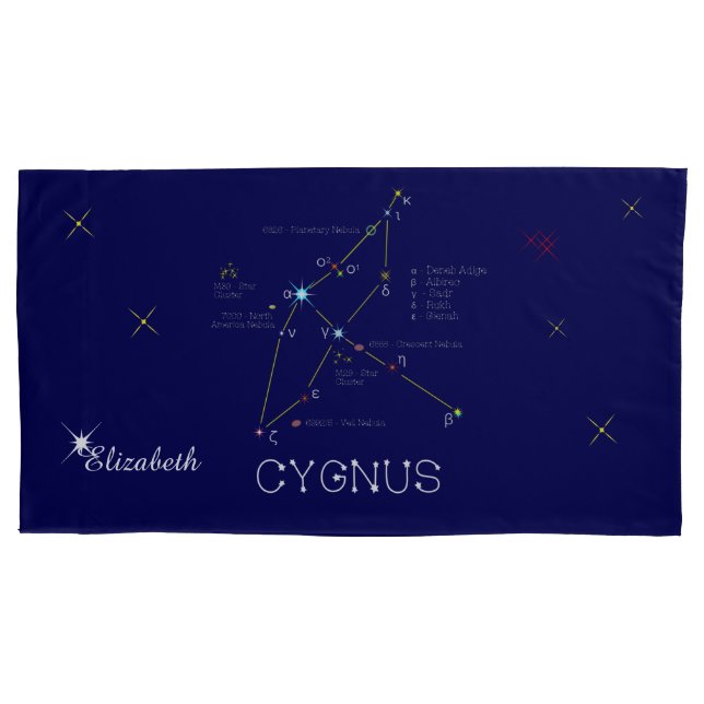 Housse D'oreillers Cygnus de constellation de l'hémisphère nord (devant)