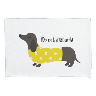 Housse D'oreillers Dachshund Dog - oreiller blanc