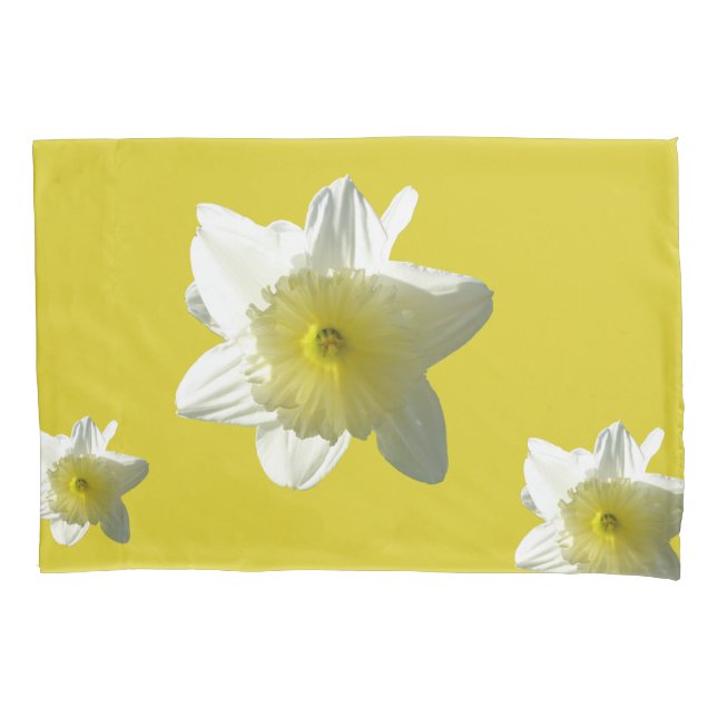 Housse D'oreillers Daffodils Fleurs de printemps Gros plan Coussin Co (devant)