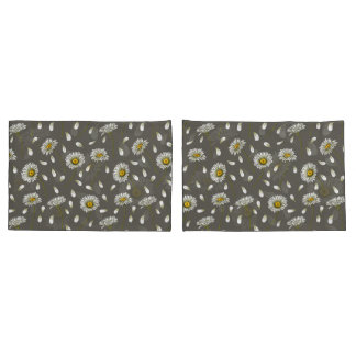 Housse D'oreillers Daisies chic motif