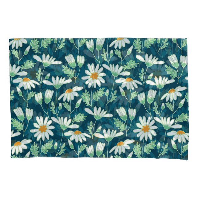 Housse D'oreillers Daisy Ditsy Chamomile Romantique Print (devant)