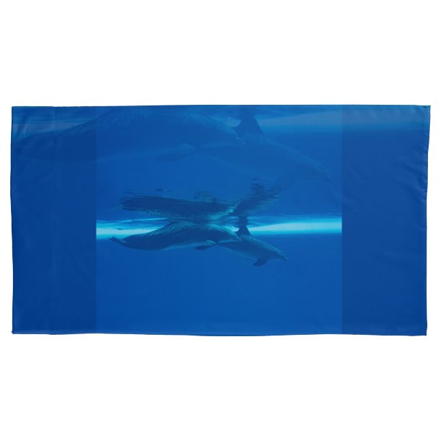 Housse D'oreillers Dauphins et réflexions (devant-gauche)