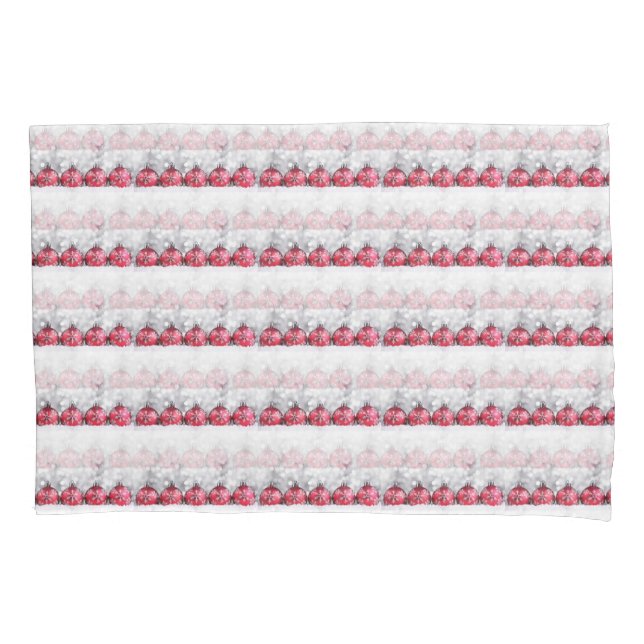 HOUSSE D'OREILLERS **DÉCORATION DE NOËL** PAIRE COQUE COUSSIN (devant-gauche)