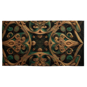 Housse D'oreillers Décoration Motif en bronze vert