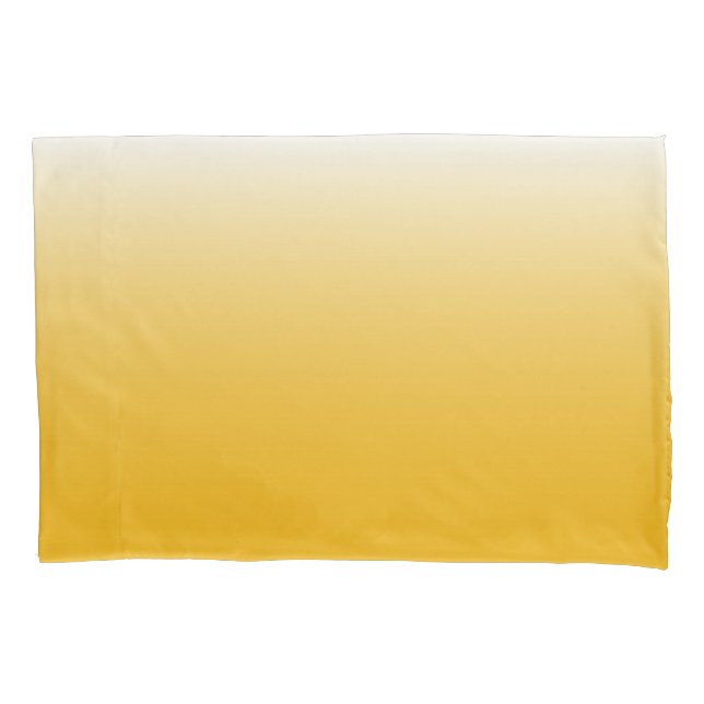 Housse D'oreillers dégradé à deux tons foncé jaune (devant)