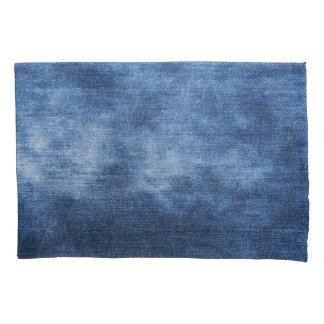 Housse D'oreillers Denim Texture : Arrière - plan de tissu usé