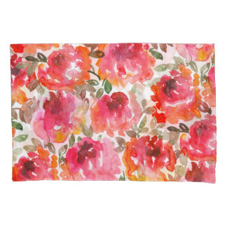 Housse D'oreillers Des roses rouges en habit, des motifs sans soudure