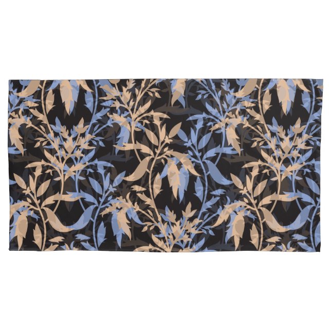 Housse D'oreillers Design textile élégant avec floral complexe (devant)