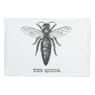 Housse D'oreillers Dessin classique de l'illustration de Queen Bee