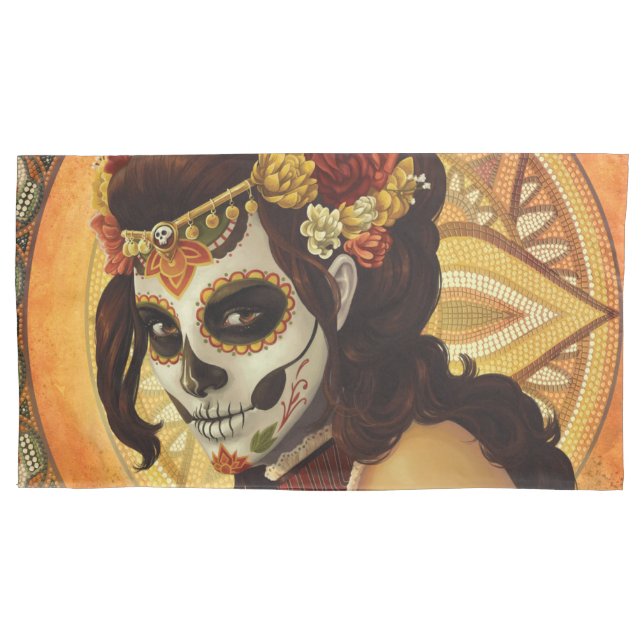 Housse D'oreillers Dia De Los Muertos Throw Pillow (devant)