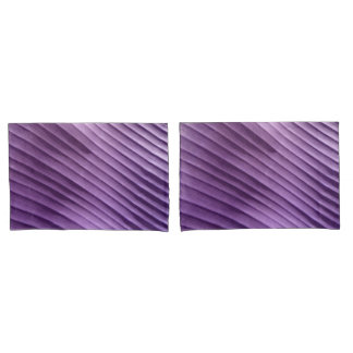Housse D'oreillers Diagonale pourpre feuille