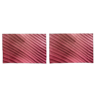 Housse D'oreillers Diagonale rouge feuille