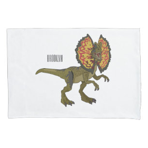 Housse D'oreillers Dilophosaurus dessin animé