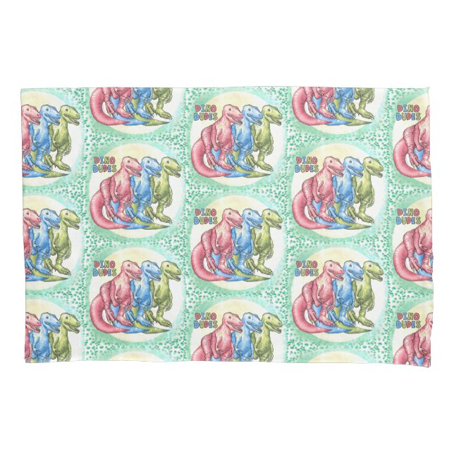 Housse D'oreillers Dino Dudes Dinosaurs coque coussin (devant)