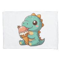 Dino mignonne de glace mangeur
