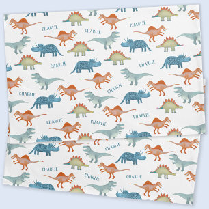 Housse D'oreillers Dinosaure Nom personnalisé