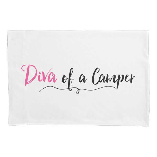Housse D'oreillers "Diva of a Camper" (devant)