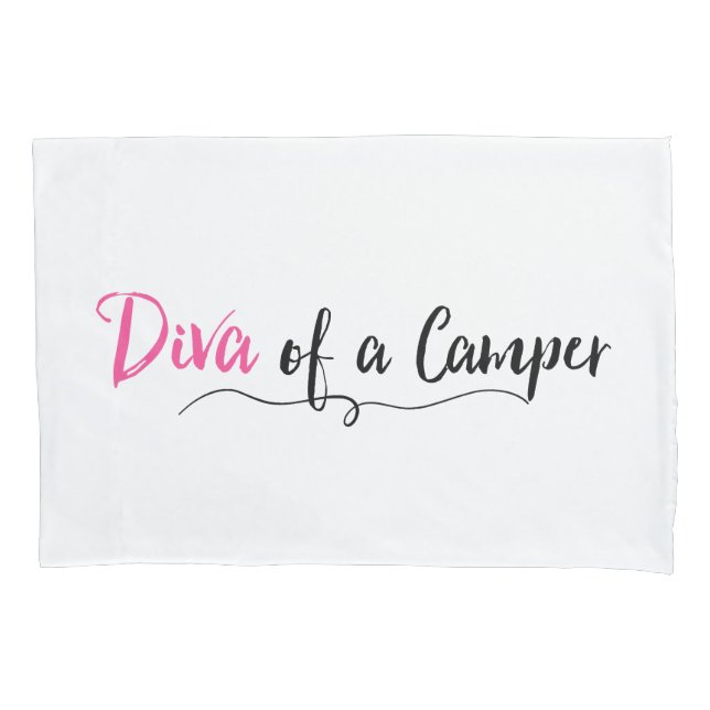 Housse D'oreillers "Diva of a Camper" (devant)