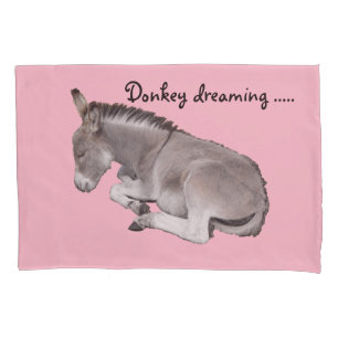 Housse D'oreillers Donkey rêver mignon poulain de bébé âne