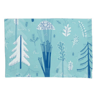 Housse D'oreillers Doodles de forêt : Motif créatif sans couture