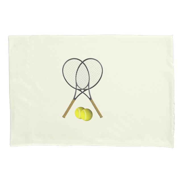 Housse D'oreillers Double Tennis Crème (devant)