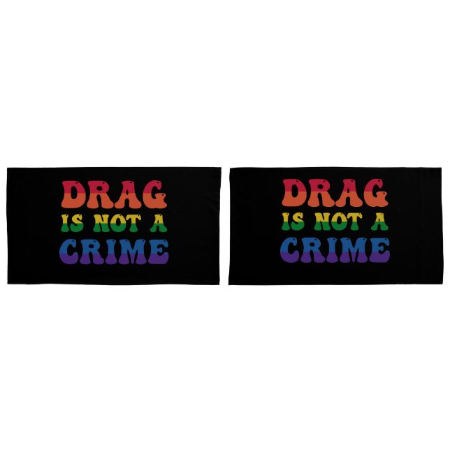 Housse D'oreillers Drag N'Est Pas Un Crime Pillowcase (devant-Set)