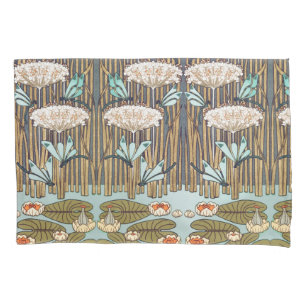 Housse D'oreillers Dragonflies Water Lilies Marais Art Nouveau