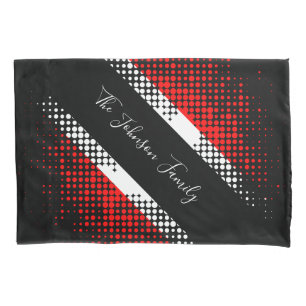 Housse D'oreillers Drapeau à motif de points de Trinité-et-Tobago N