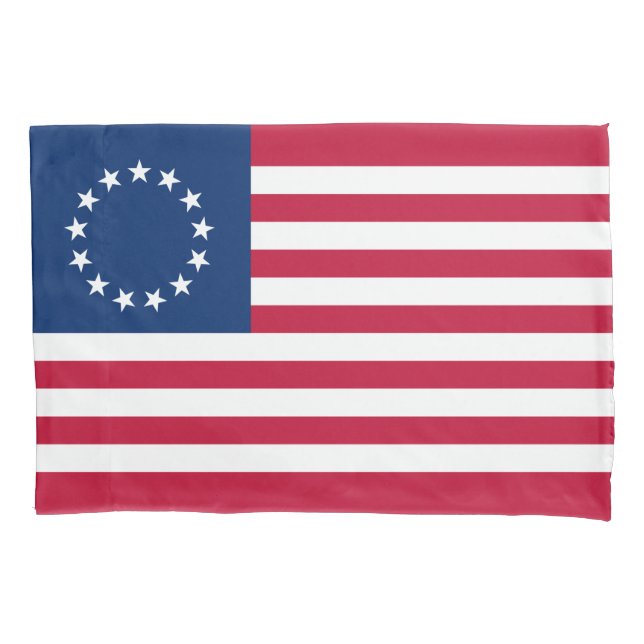 Housse D'oreillers Drapeau américain Betsy Ross (devant)