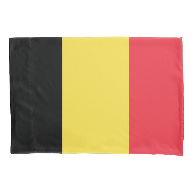 Housse D'oreillers Drapeau belge (devant)