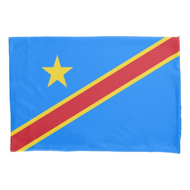 Housse D'oreillers Drapeau Congo Kinshasa (devant)