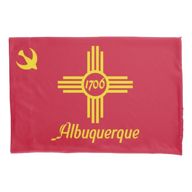 Housse D'oreillers Drapeau d'Albuquerque (Nouveau-Mexique) (devant)