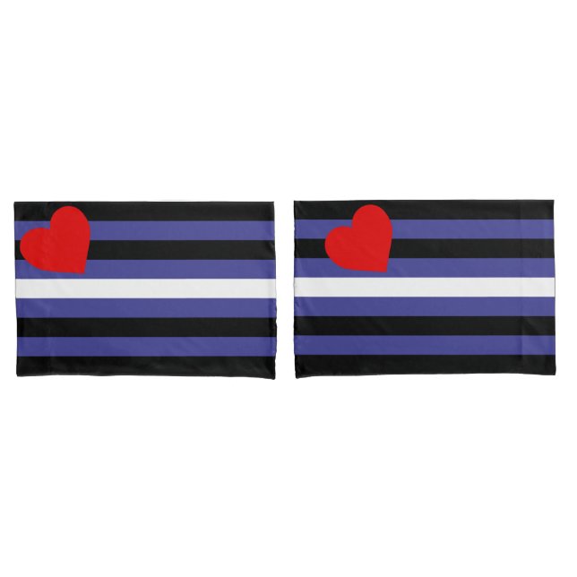 Housse D'oreillers Drapeau de fierté cuir (devant-Set)