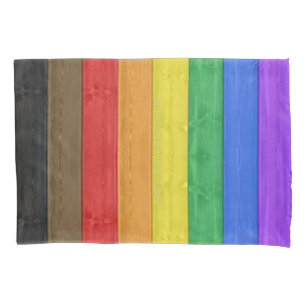 Housse D'oreillers Drapeau de fierté gay inclusif SlipperyJoe's à tex