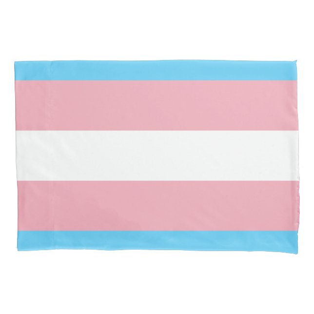 Housse D'oreillers Drapeau de fierté transgenre (devant)